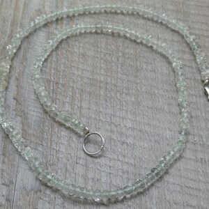 Stunning Sterling Silver 80ct Light Blue Faceted Aquamarine 19&quot; Necklace