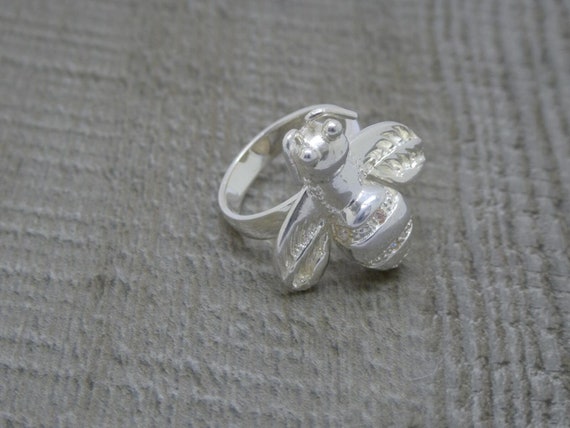 Impressive Solid 925 Sterling Silver Bumblebee Be… - image 5