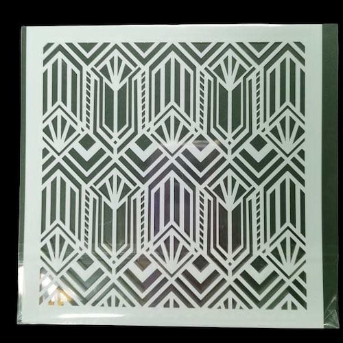 Art Deco Great Gatsby Clear Stencil Durable Reusable .007 Etsy