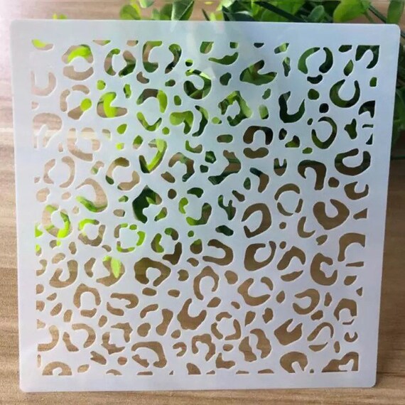 Mini Cheetah Print Stencil Etsy