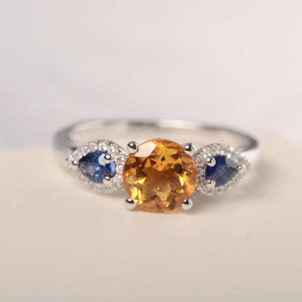 November Birthstone Ring Etsy