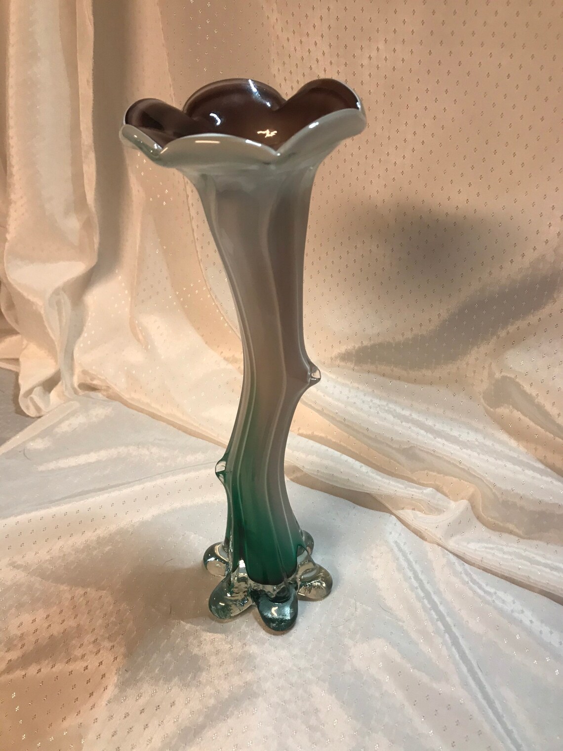 Stunning Ombré Glass Vase Etsy