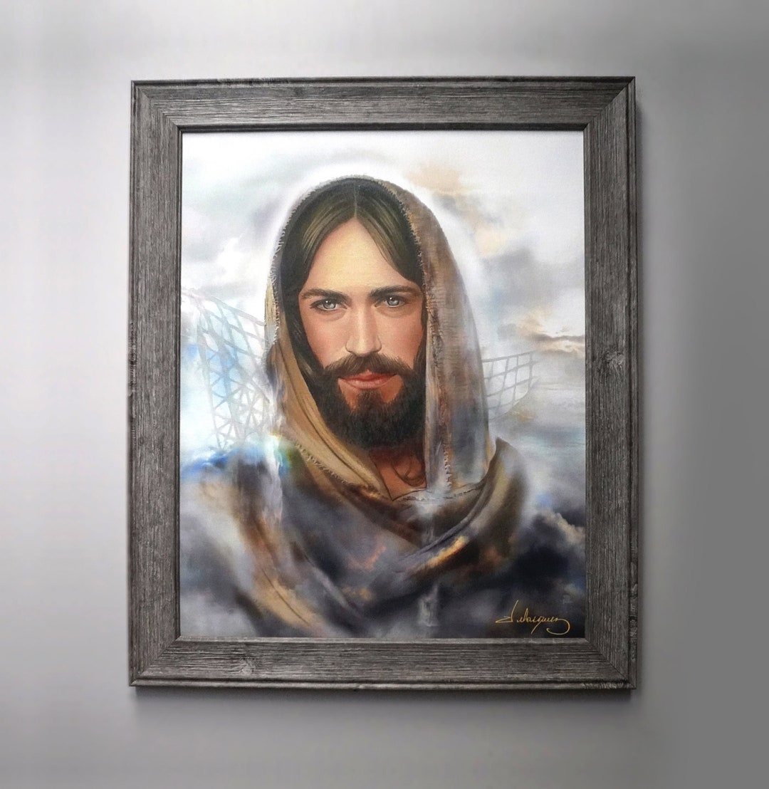 Framed Jesus Christ Painting Jesus Portrait High Quality Canvas Print ...