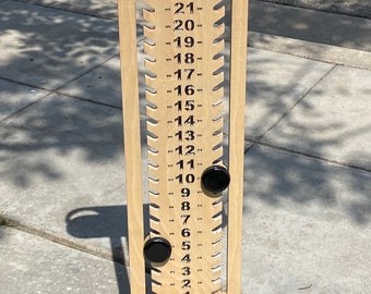 Cornhole Scorboard DXF, Cornhole Scoreboard With Dual Drinkholders