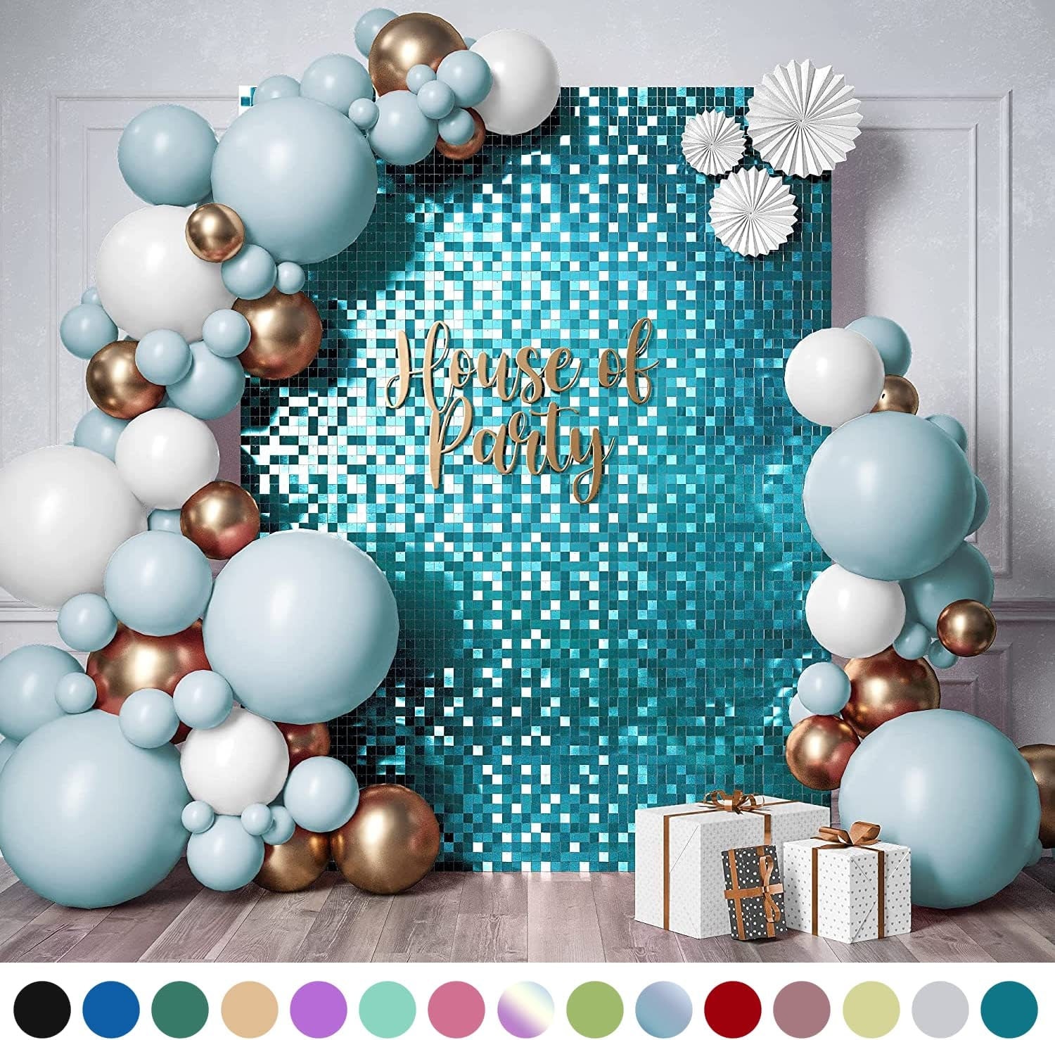 Buy Shimmer Wall Backdrop Panels Pack of 24 Square Sequin Wall
