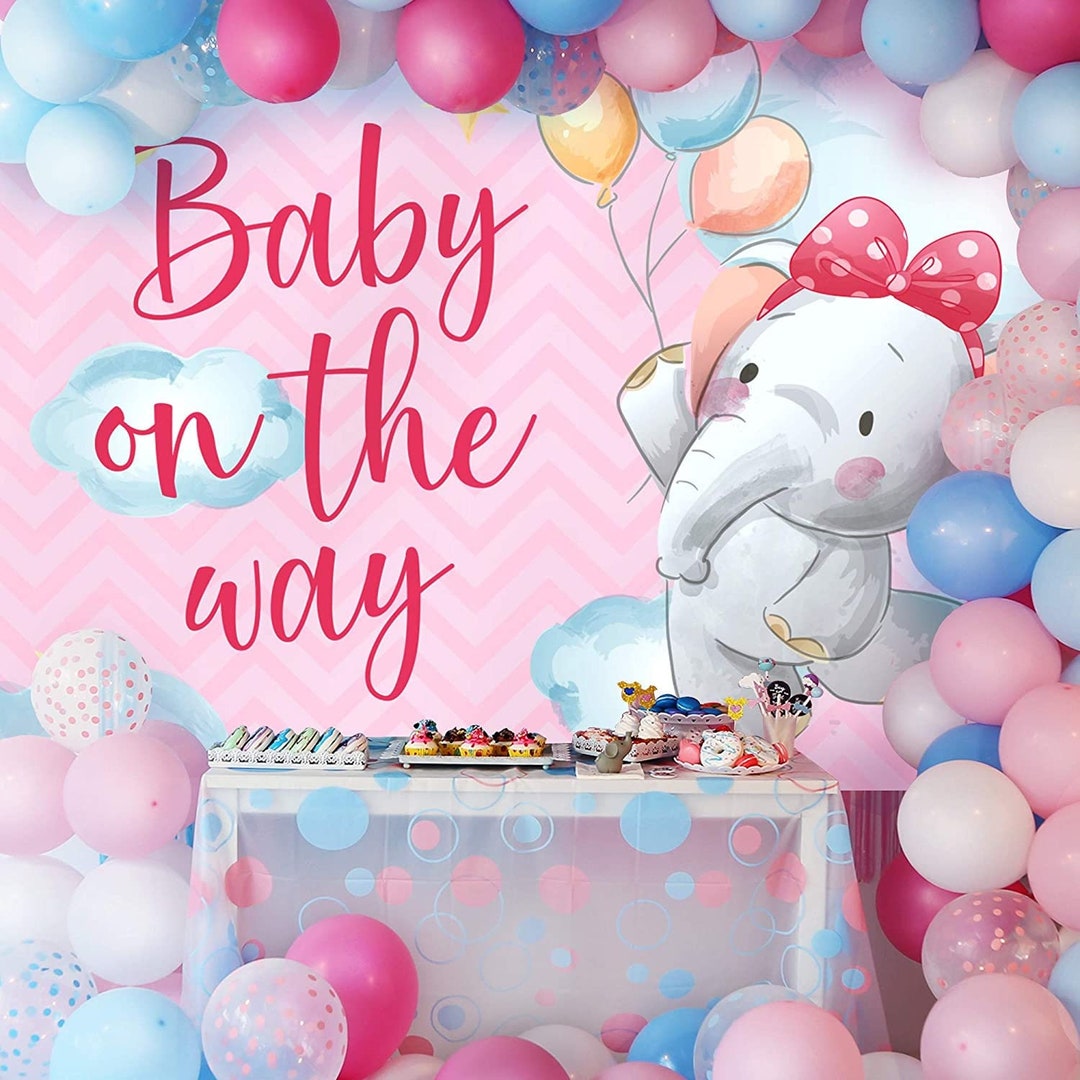 Pink Its A Girl Watermelon Baby Shower Backdrop main image 0