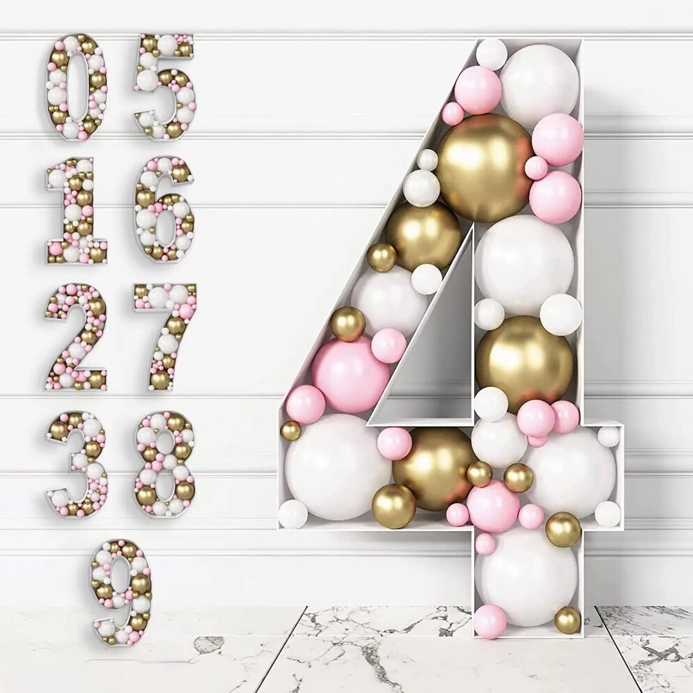 3FT Mosaic Balloon Frame Number 1 Marquee Light up Numbers Pre-Cut Kit  Thick Foam Board Decoration for Birthdays Anniversary Baby Shower Party  Decorations - China Wedding Party and Birthday Party price