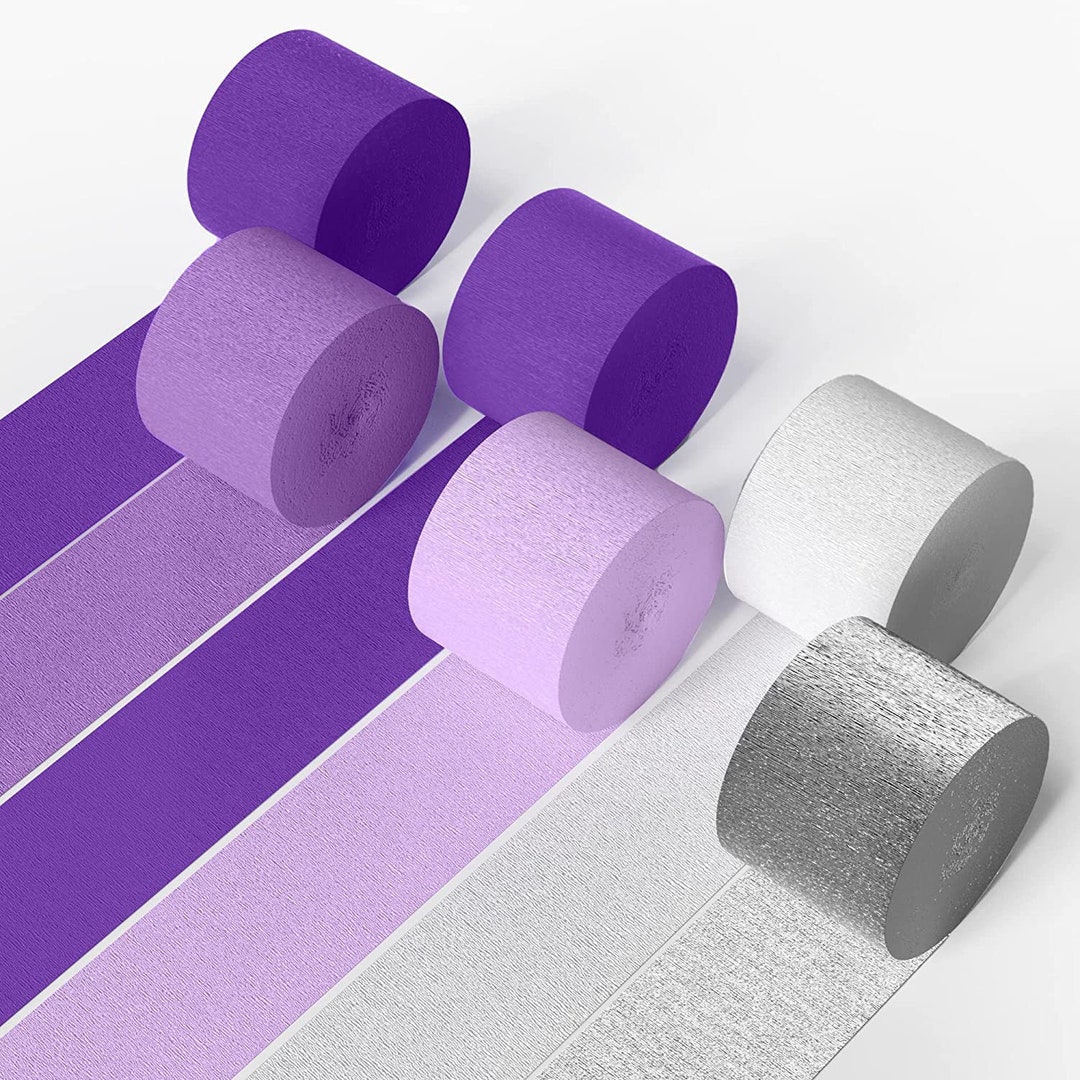 Crepe Paper Streamers 6 Crepe Paper Rolls 492ft 1.8 Inch X 82 Etsy