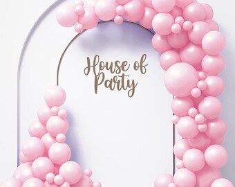 Pastel Pink Balloons Garland Kit | White Balloon Arch Garland With Matte White Balloons For Birthday, Wedding, Bridal Shower