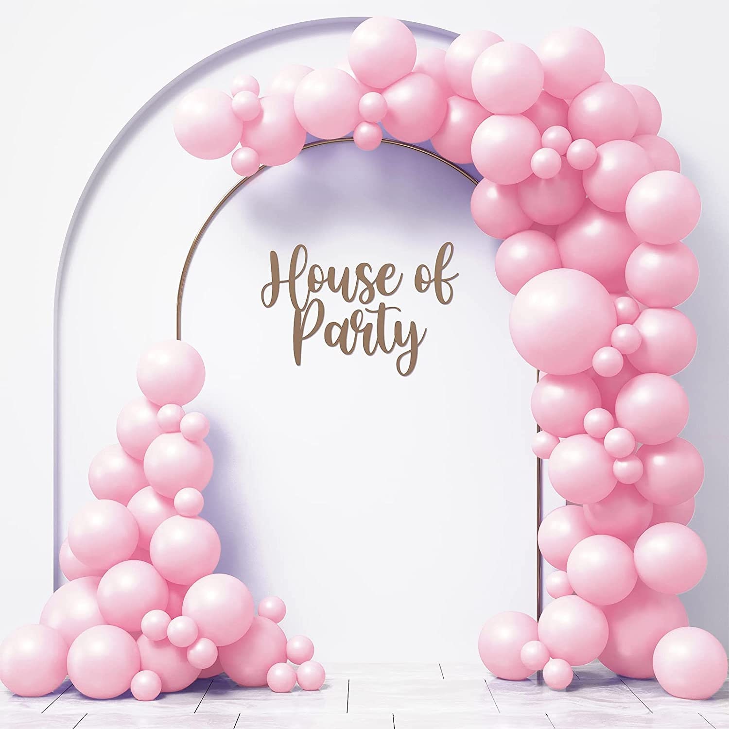 Mini Bride Garland Rose Gold and Matte White Balloons Arch Kit Bride to Be  Bachelorette Party Decorations Bridal Shower Decor Photo Backdrop 