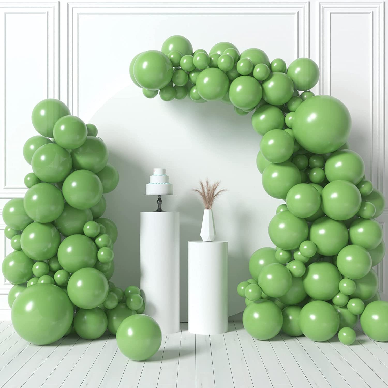 PartyWoo Green Balloons, 120 Pcs 5 inch Hunter Green Balloons, Latex Balloons for Balloon Garland Balloon Arch As Party Decorations, Birthday