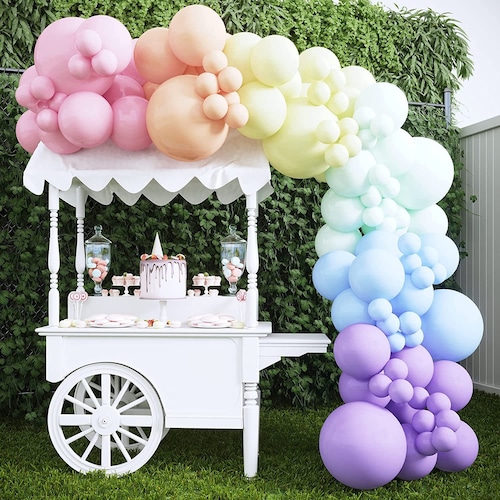 Pastel Rainbow Balloon Arch Kit 140PCS Assorted Color Etsy