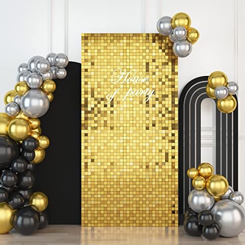 18pcs, Decorations Panel, Light Golden Shimmer Wall Backdrop, Wedding,  Birthday, Anniversary, Engagement And Bridal Shower Party Decor, Glitter  Bling
