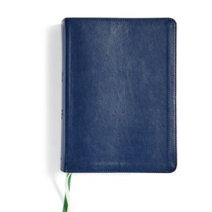 Personalized CSB She Reads Truth Bible, Navy Blue, Leather soft