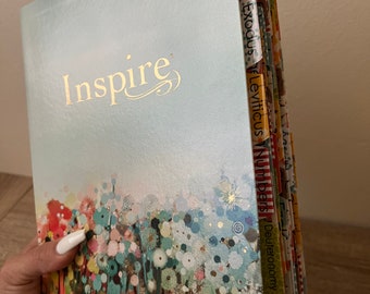 Personalized Inspire Bible NLT Large Print, Coloring & Creative Journaling Bible