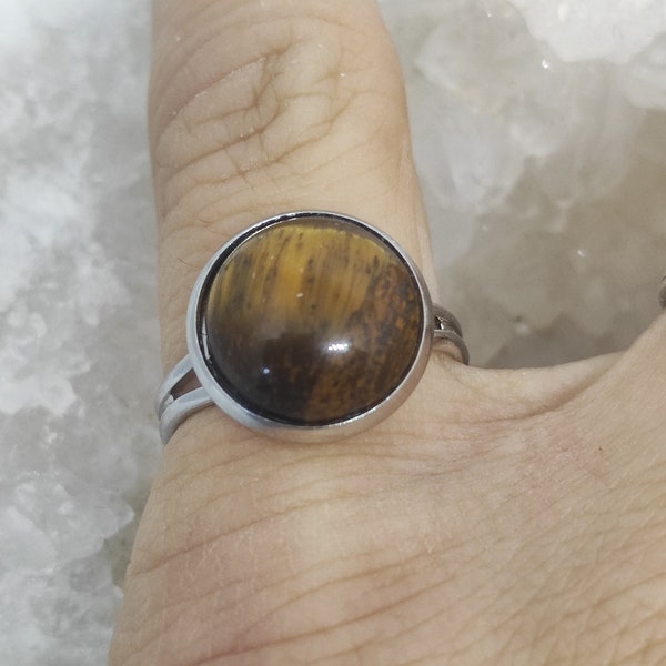 Bague en Oeil de Tigre