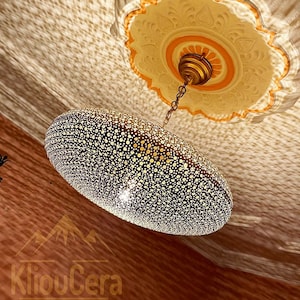 Moroccan Pendant Light - Brass Ceiling light fixture - Lampshades chandelier Lighting Home Decor Lighting Oriental Moroccan Boho Light