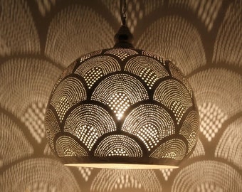 Marokkaanse verlichtingsarmaturen - messing hanglamp - kroonluchter plafondlamp - lampenkappen verlichting nieuwe interieurverlichting