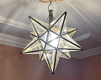 Moravian Star Pendant Light, Brass Moravian Star Pendant Light Fixture, Vicenza Moravian Pendant Chandelier, kitchen island hanging light