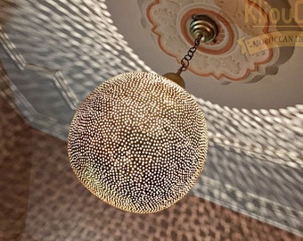 Moroccan light fixture, Moroccan Pendant Light, Pendant Lighting, Pierced ceiling light, Moroccan Lamp Lamp shades Handmade
