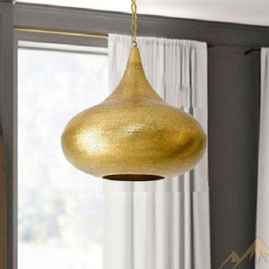Moroccan Pendant Light Brass shades, ceiling light fixture, Moroccan pendant lighting, modern Hanging chandelier lighting, Boho pendant Lamp