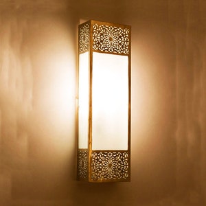 Luxury Moroccan Wall Light Fixture, lampshade wall light, Wall Decor, Brass Wall sconce silver, Moroccan Handmade Art Wall Deco lighting