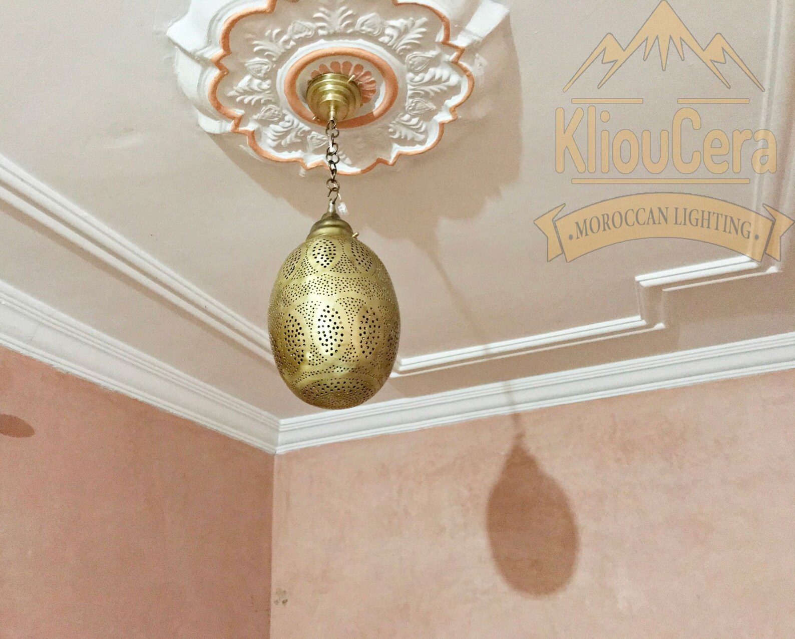 Pendant Light Brass Lamp Hanging Chandelier Moroccan Ceiling Etsy