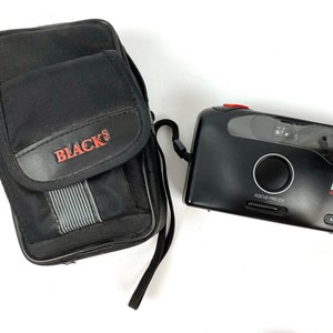 Rally Automatic Camera | Black&#39;s Rally Auto Flash Focus Free Camera | Vintage Camera with Case