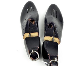 Hormas de madera vintage para zapatos de hombre: Horma negra talla 8