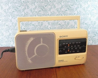 Sony AM/FM Portable Radio | Model ICF-790 Transistor 2 Bands Radio | Tested & Working!