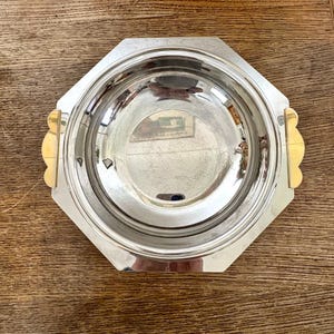 Alessi Style Large Serving Bowl | Minimalist Octagonal Bowl | Modern Contemporary Decor
