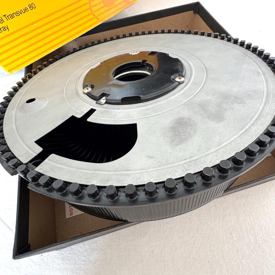 Kodak Carousel Transvue 80 Black Slide Tray in Original Box
