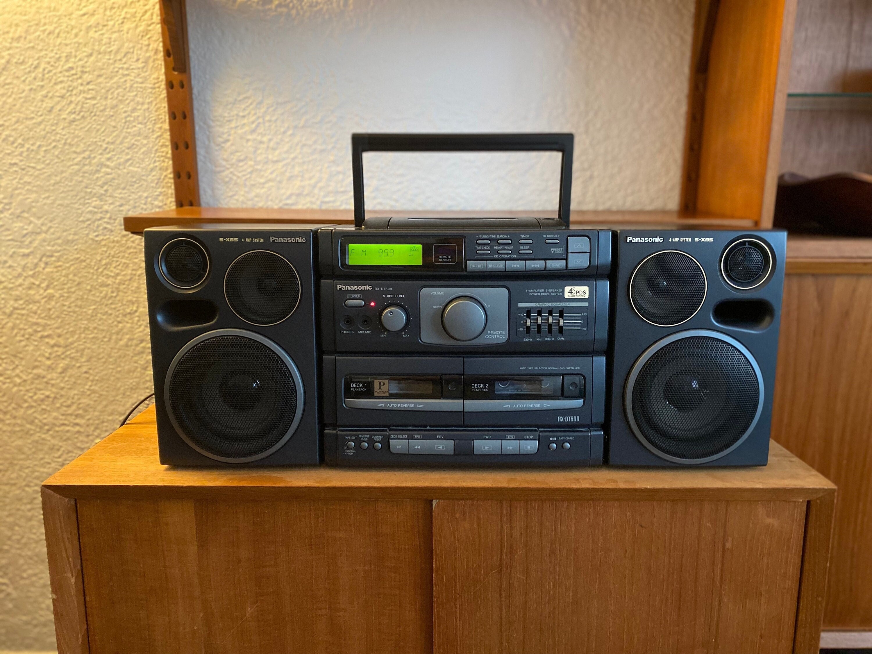Panasonic RX-DT690 Boombox TESTED | 3- Piece CD Player Radio Tape