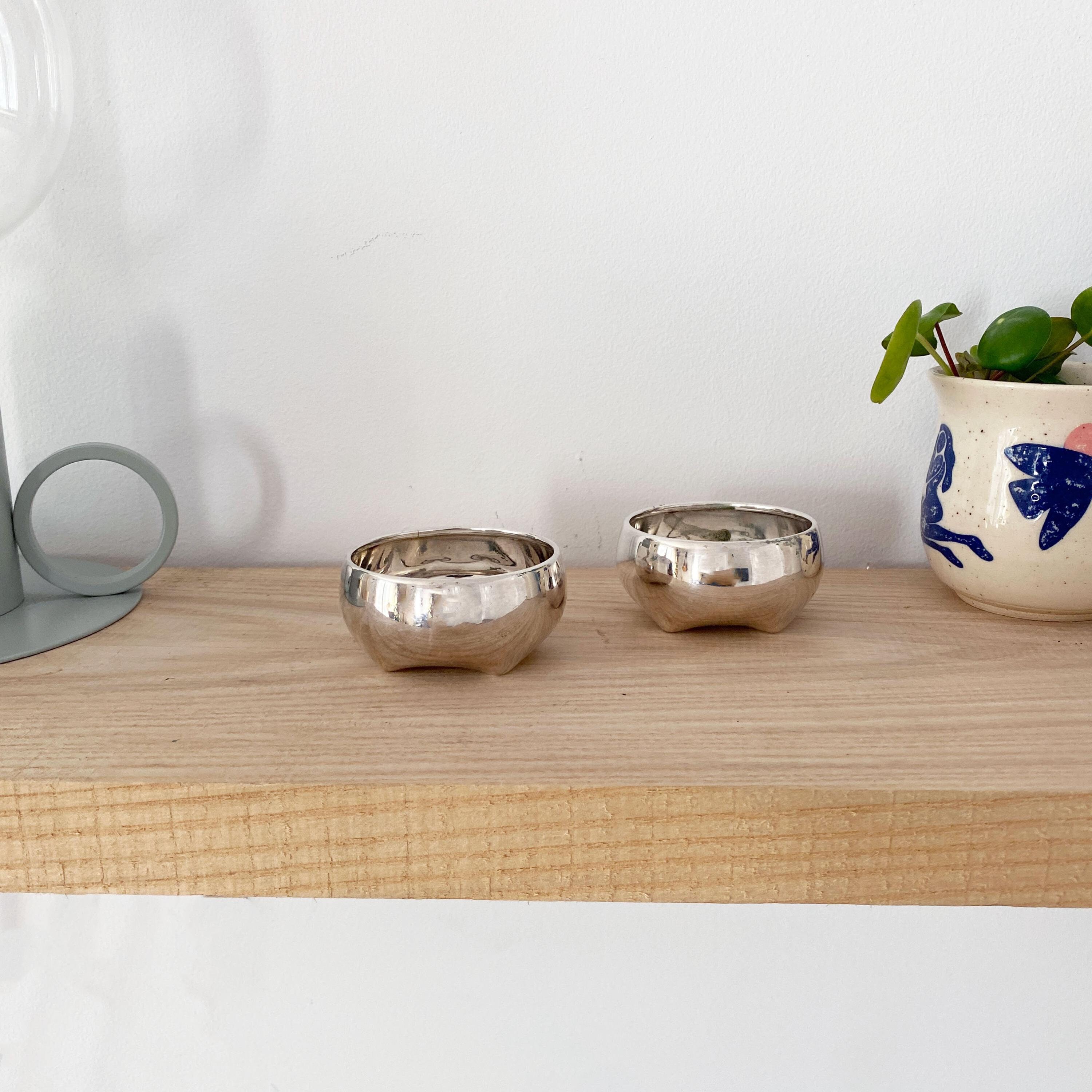 Vintage Pampaloni Silver Plated Bowls: Italian Handcrafted Trinket