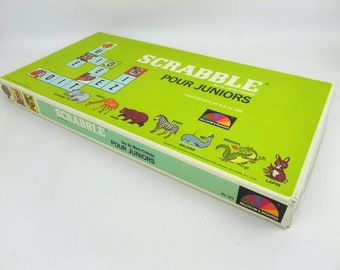 Junior Scrabble French Version | Vintage French Board Games | Jeu de Scrabble pour les jeunes - COMPLETE!