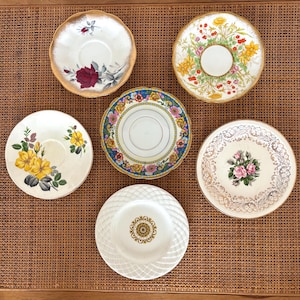 Assorted English Bone China Saucers | Hammersley Wedgwood Royal Albert Replacement Saucers | Floral Chintz Roses