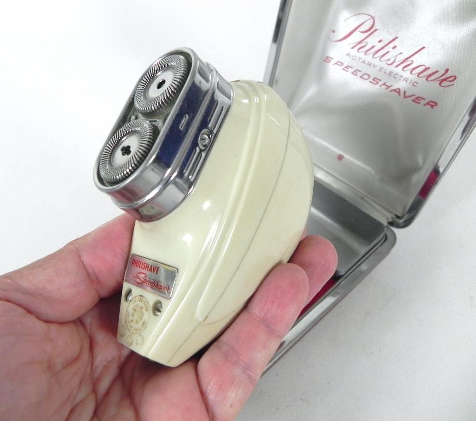 Vintage Philishave Electric Razor: 1950s Model 7830, Holland, With Case ...