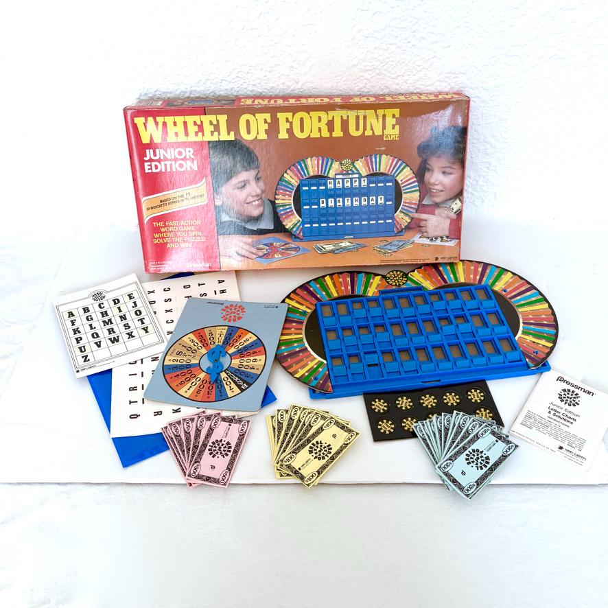 Vintage Wheel of Fortune Junior Edition Board Game | 1987 Complete