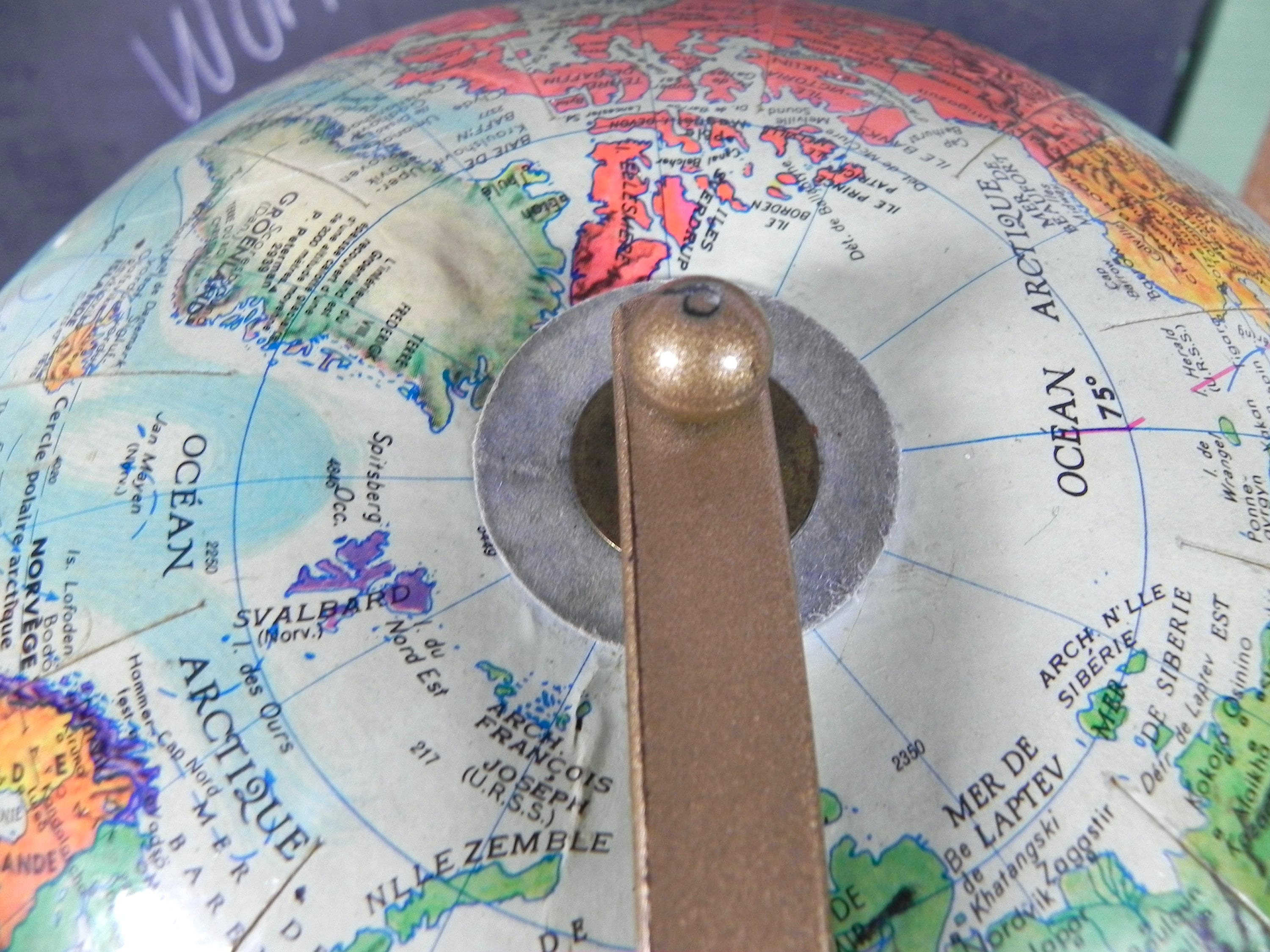 Vintage Replogle 12" World Globe With Metal Stand | French Version ...