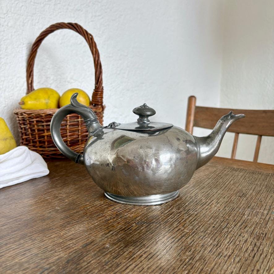 イギリス アンティーク ピューター TEA POT Sheffield 英国 Sheffield Pewter Teapot - Etsy