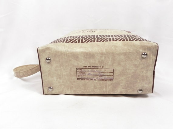 Vintage Alitalia Flight Bag | Vinyl Carry On Shou… - image 7