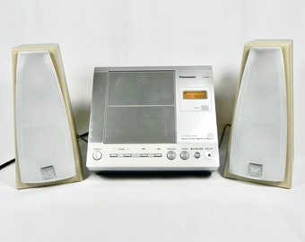 Panasonic SA-EN27 CD Stereo System | Bookshelf Compact Disk / Radio with JVC Speakers | Tested & Working Great!