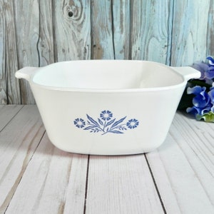 Cornflower Blue P 1 3/4 B Casserole | 1966-69 Corning Ware Cookware | Made in USA & Canada