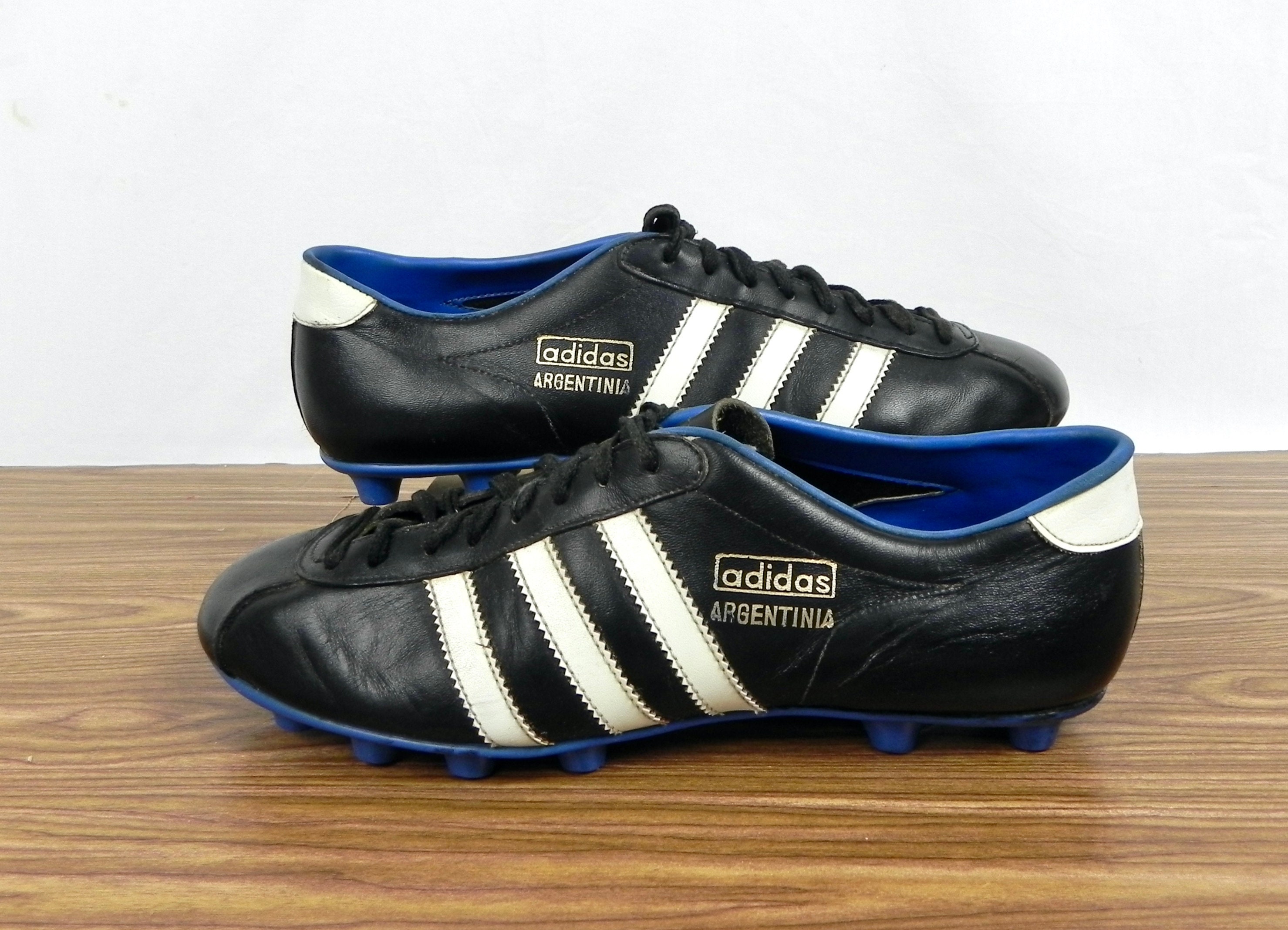 Vintage 1960s Adidas Argentinia Football Boots Size 7.5 Rare 60s Argentinia Soccer Shoes Made in Yugoslavia