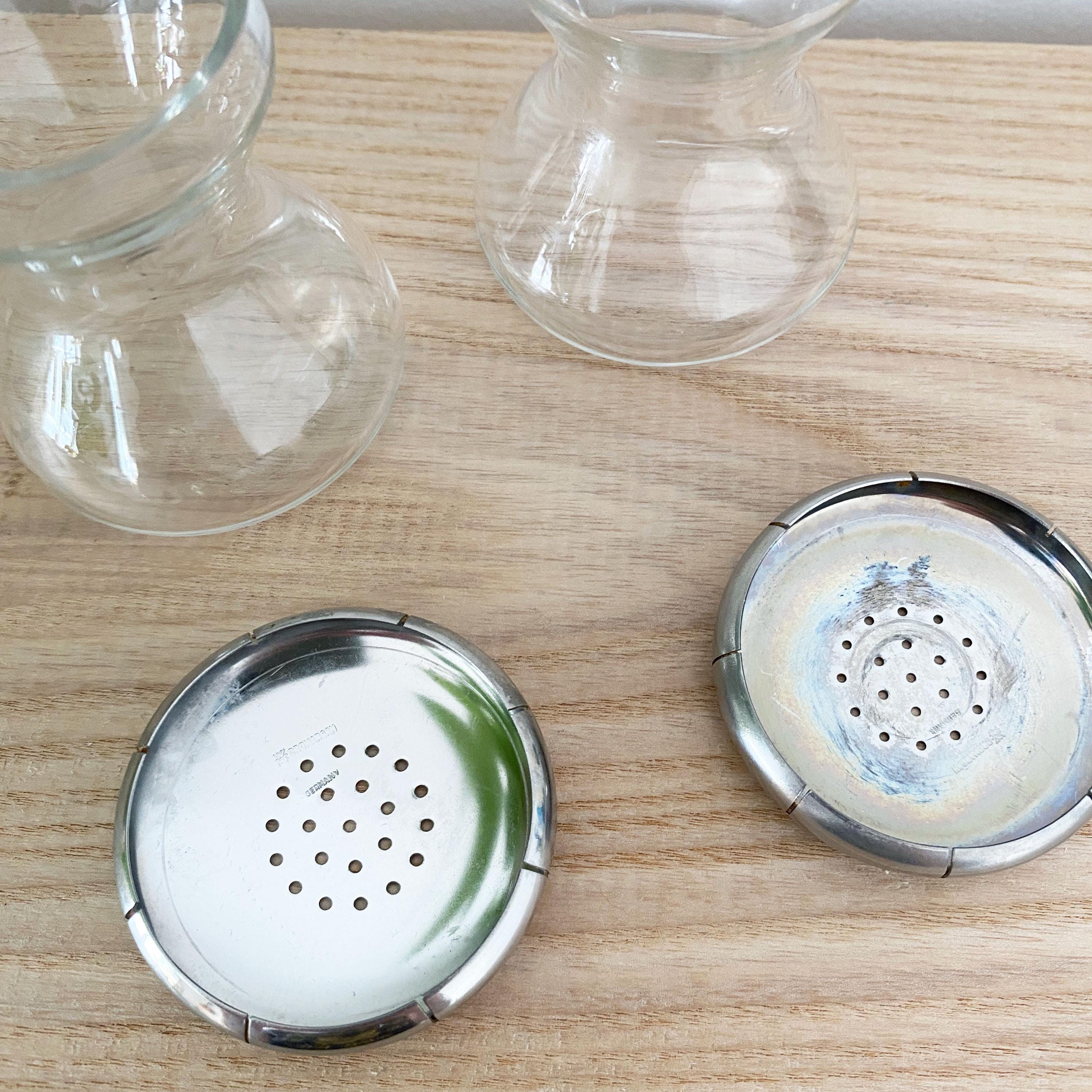 Vintage Salt and Pepper Twins Shakers by Wilhelm Wagenfeld WMF