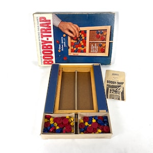 Booby-Trap Board Game 1965 | COMPLETE | Parker Brothers Spring Bar Game