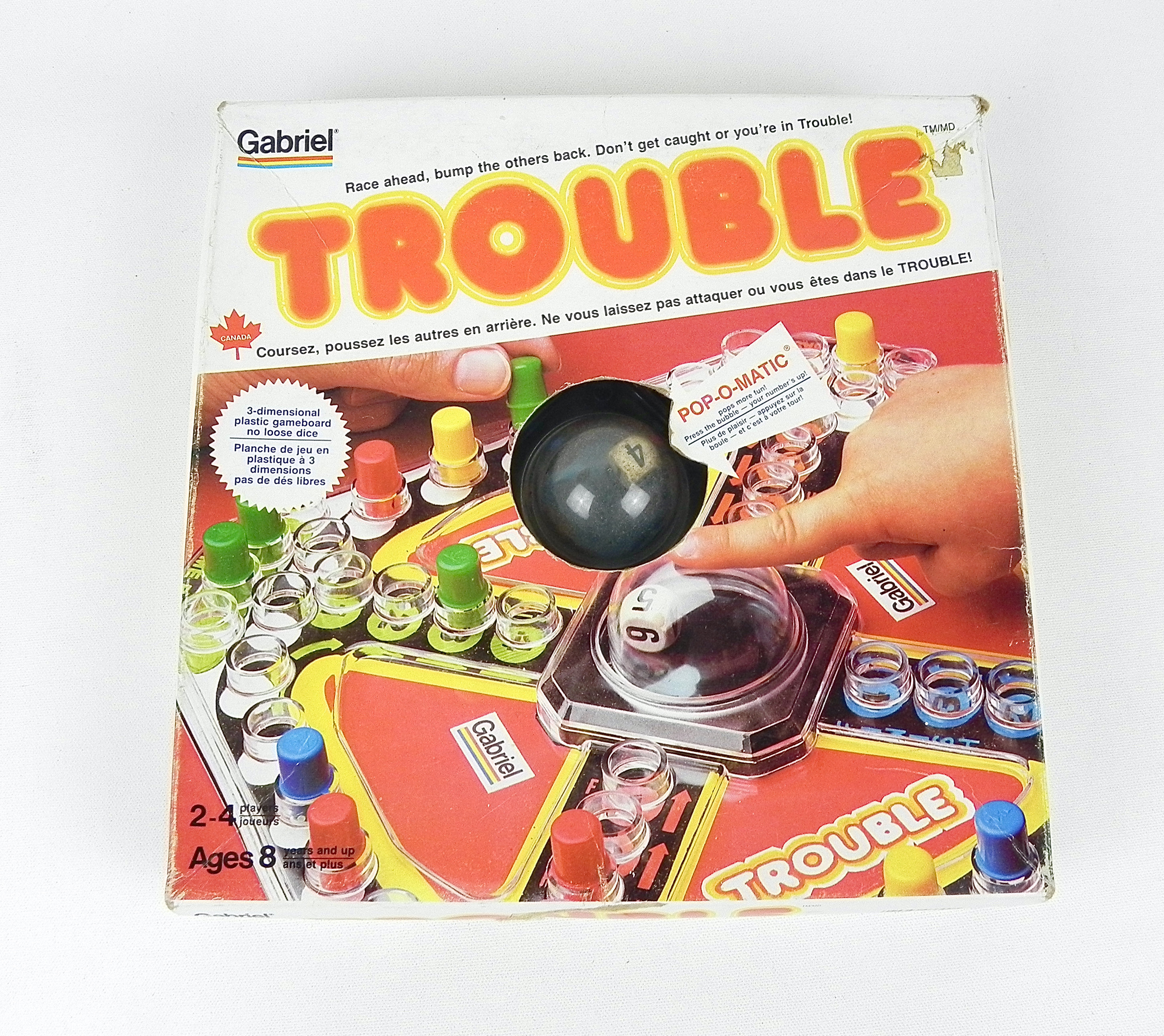 Trouble Jeu de société Gabriel Pop-O-Matic Made in Canada Jeu Jeux