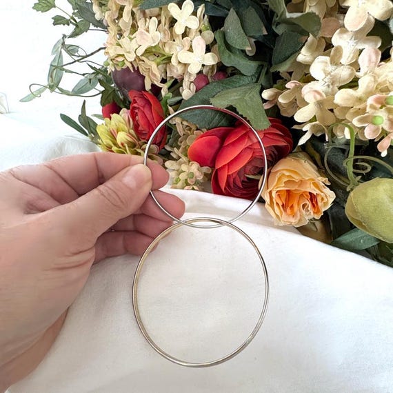 Interlocking Gold & Silver Tone Bangles | Two-Ton… - image 8