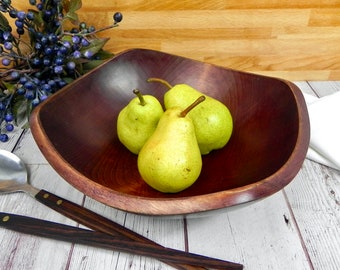 Baribocraft Maple Bowl | Solid Wood Salad Fruit or Serving Bowl | MCM 60s Kitchenware