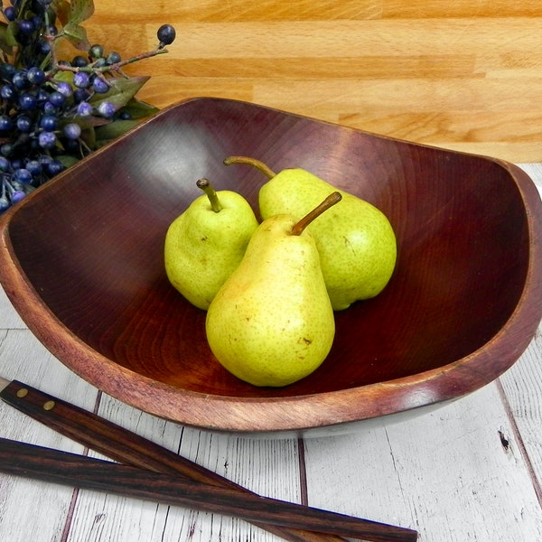 Baribocraft Maple Bowl | Solid Wood Salad Fruit or Serving Bowl | MCM 60s Kitchenware